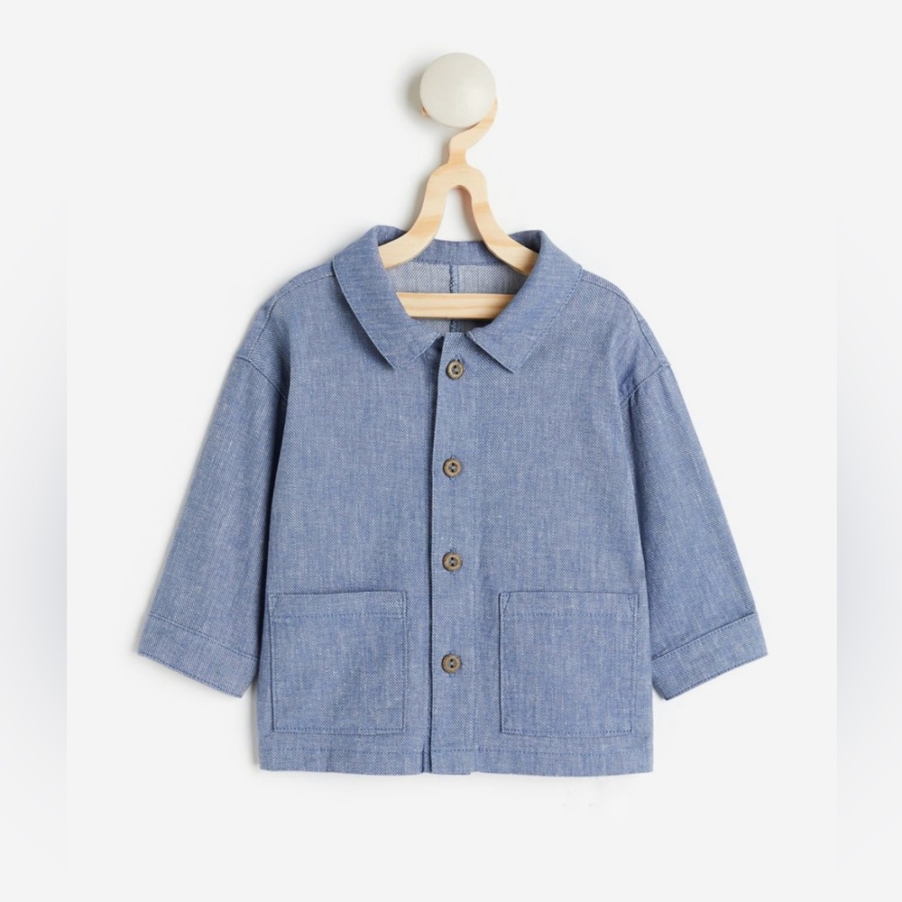 New H&M cotton/linen jacket shirt